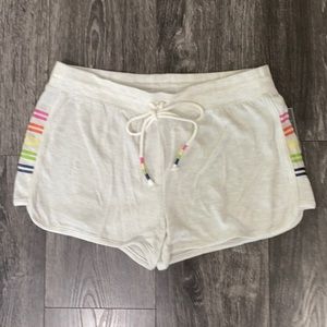 Stripe printed shorts